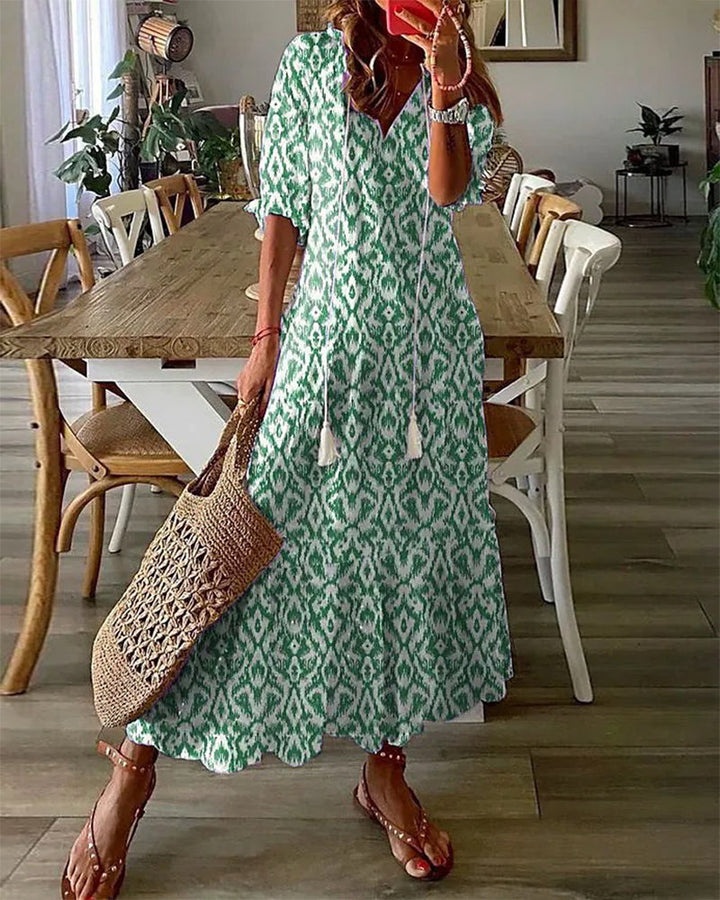 Michaela | Vestido Maxi Bohemio Chic