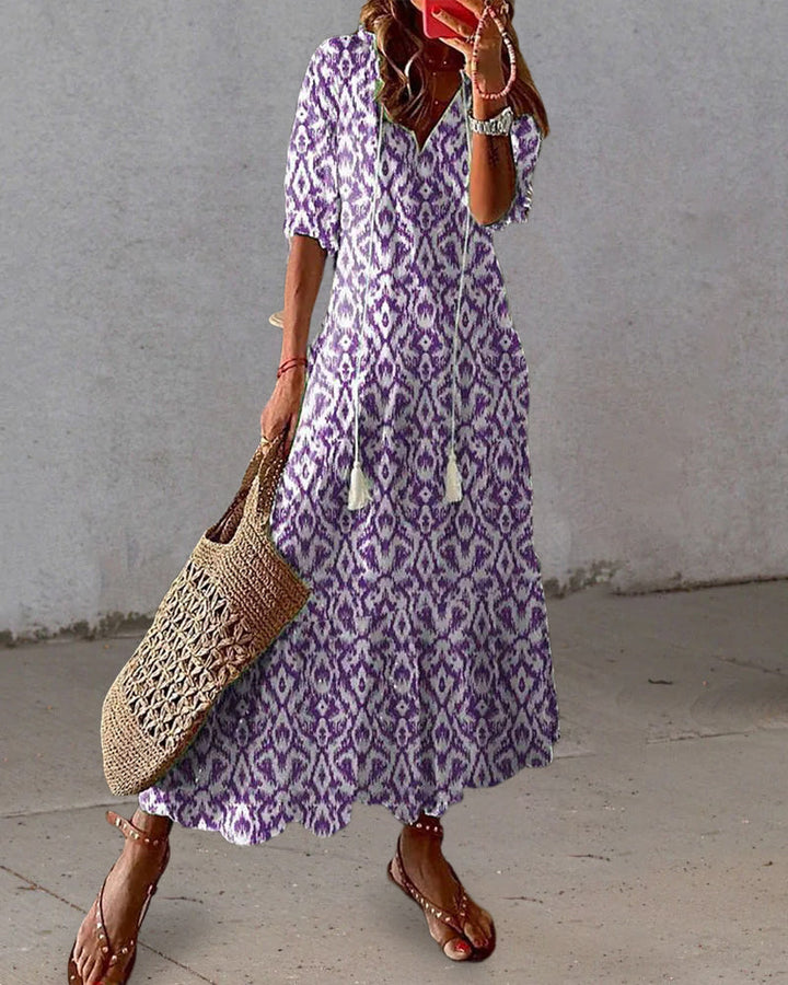 Michaela | Vestido Maxi Bohemio Chic