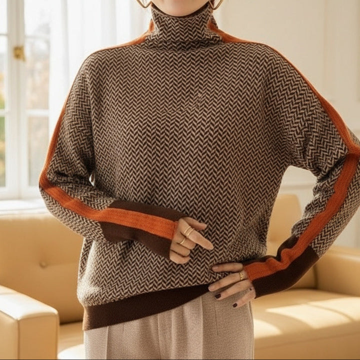 Bérénice | Suéter de Cuello Alto Gráfico