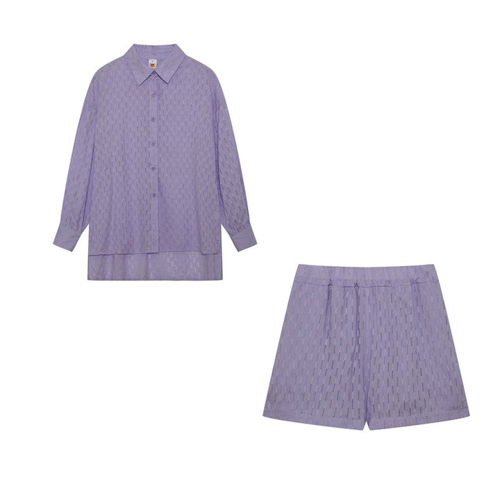 Elizabeth - Conjunto de Camisa y Shorts Ligeros