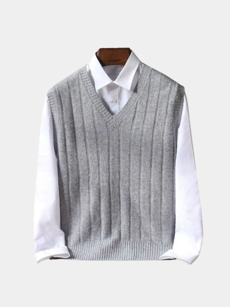 100% Merino Wool Pullover Sweater Vest - Dalton & Rowe