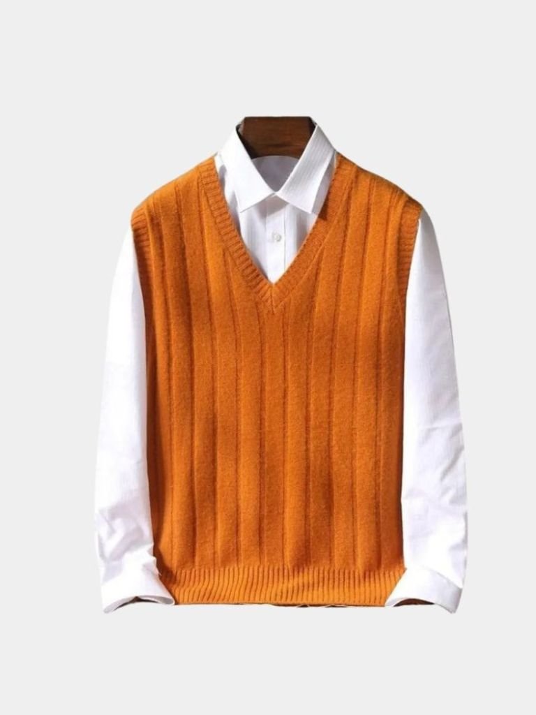 100% Merino Wool Pullover Sweater Vest - Dalton & Rowe