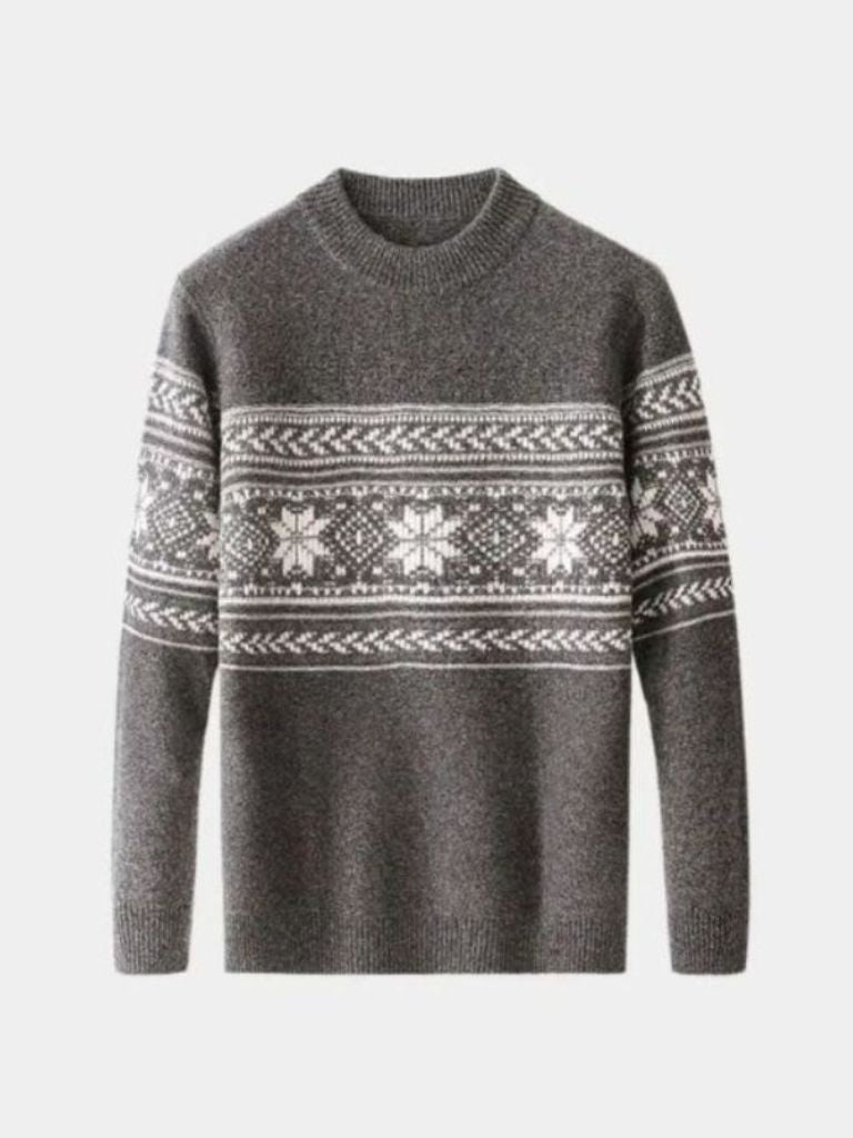 100% Wool Fair Isle Pullover Sweater Jumper - Dalton & Rowe