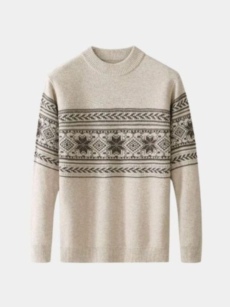 100% Wool Fair Isle Pullover Sweater Jumper - Dalton & Rowe