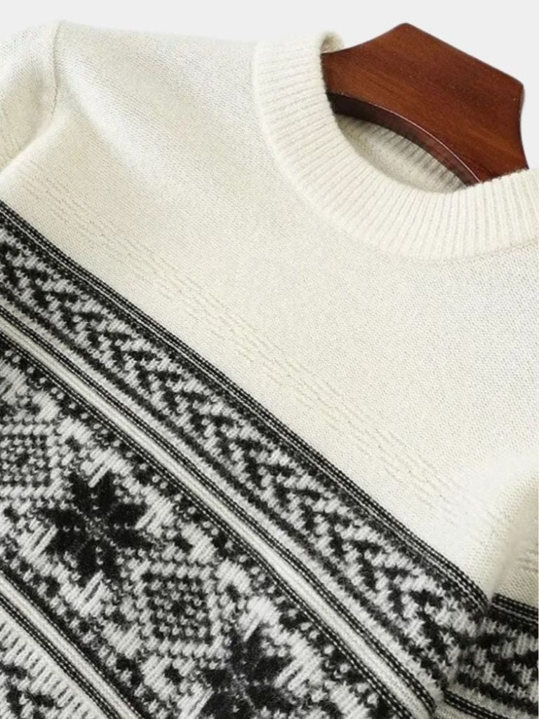 100% Wool Fair Isle Pullover Sweater Jumper - Dalton & Rowe