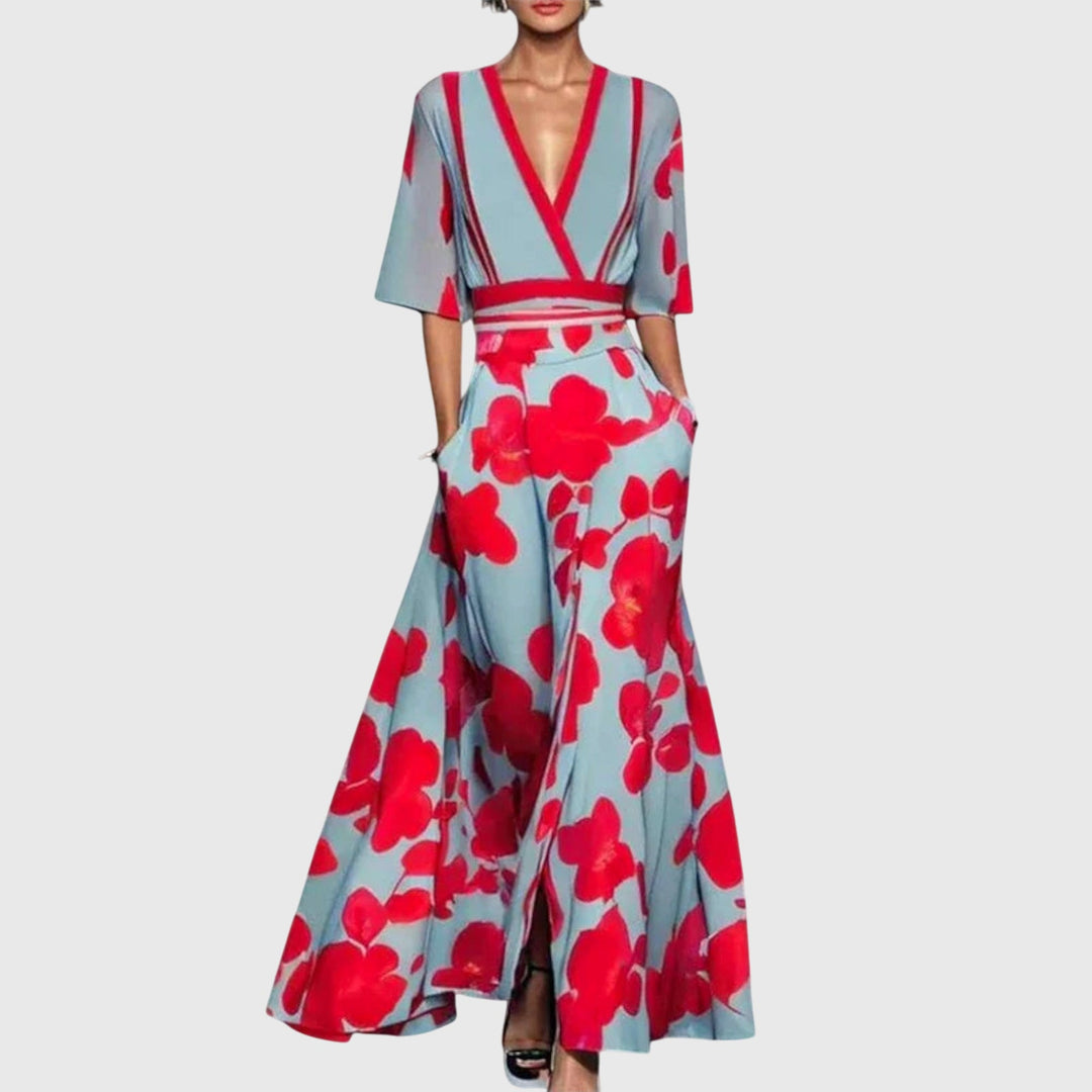 Sidonie | Vestido Maxi Cruzado Floral