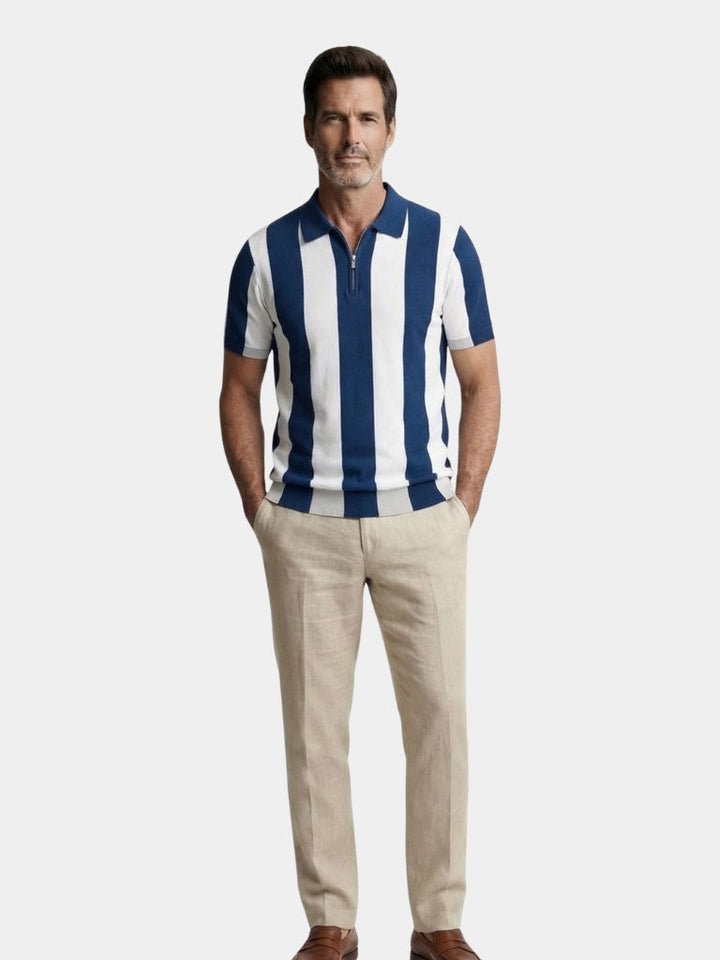 Navy Stripe Polo - Dalton & Rowe