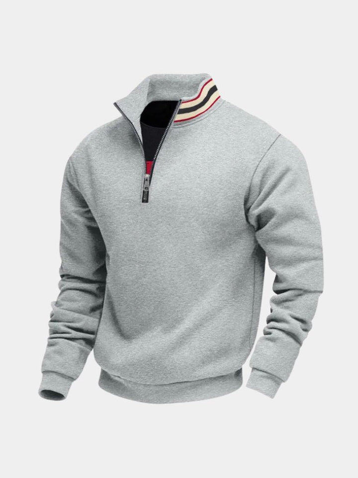 Regent Striped High Collar Pullover - Dalton & Rowe