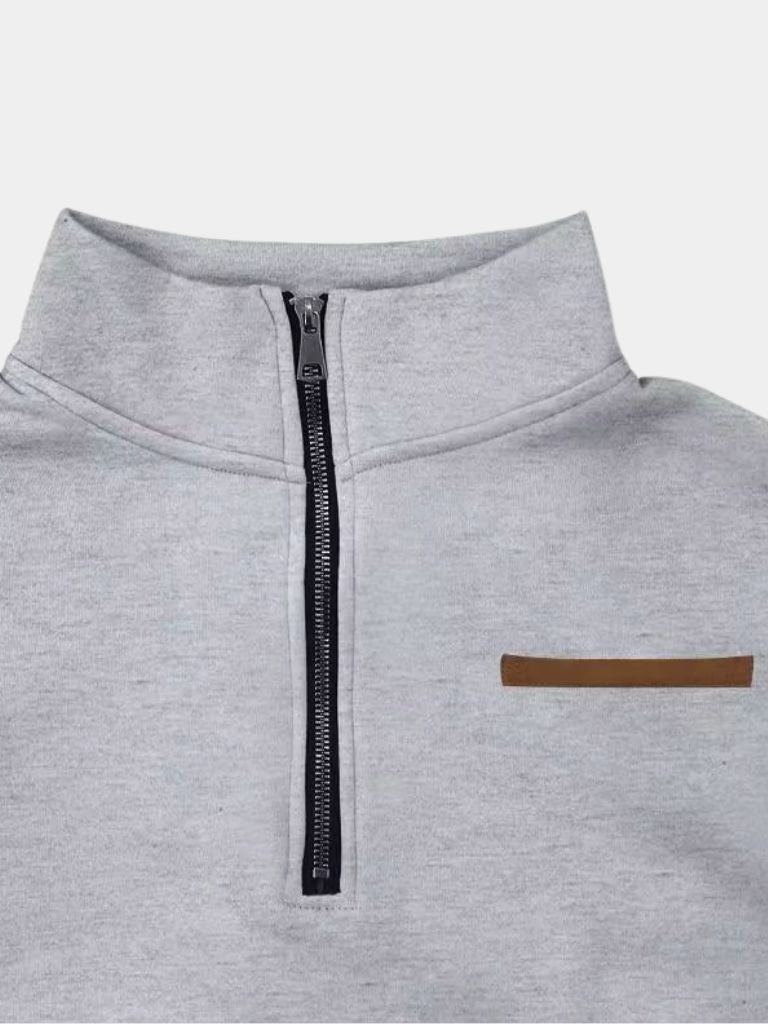 Slate Urban High Collar Pullover - Dalton & Rowe