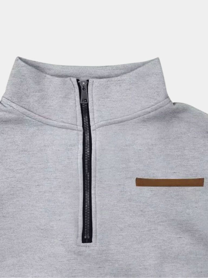 Slate Urban High Collar Pullover - Dalton & Rowe