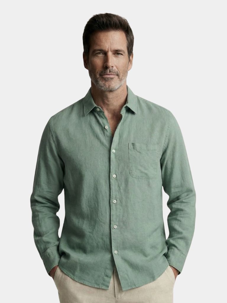 Long Sleeve Essential Linen Shirt - Dalton & Rowe