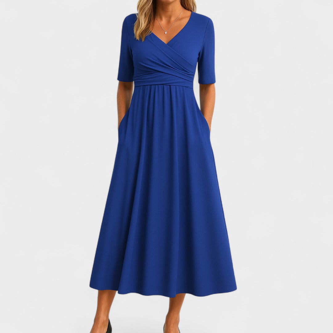 Émilie | Vestido Maxi Cruzado Elegante