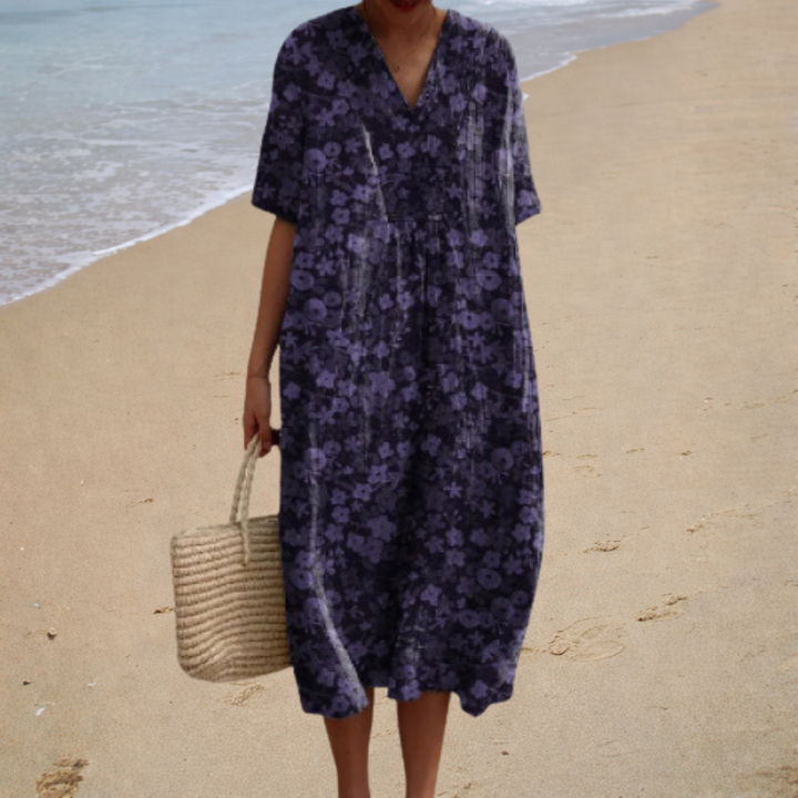 Adèle | Vestido Largo Floral Suave
