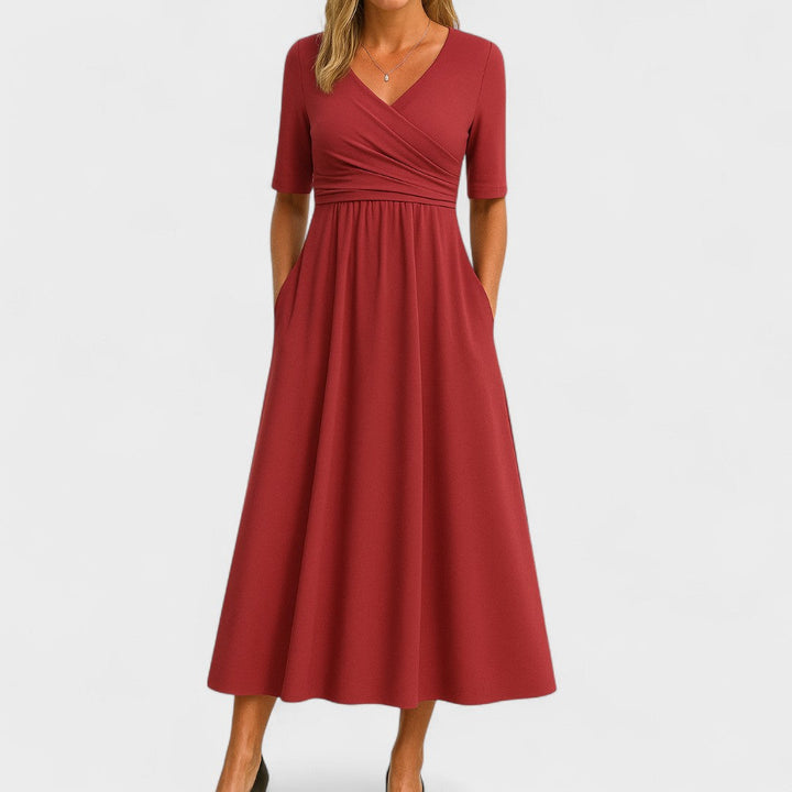 Émilie | Vestido Maxi Cruzado Elegante