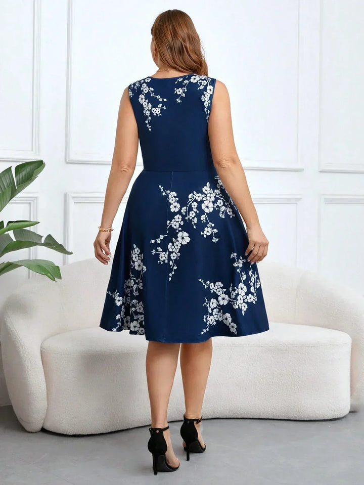 Séverine | Vestido Acampanado Floral