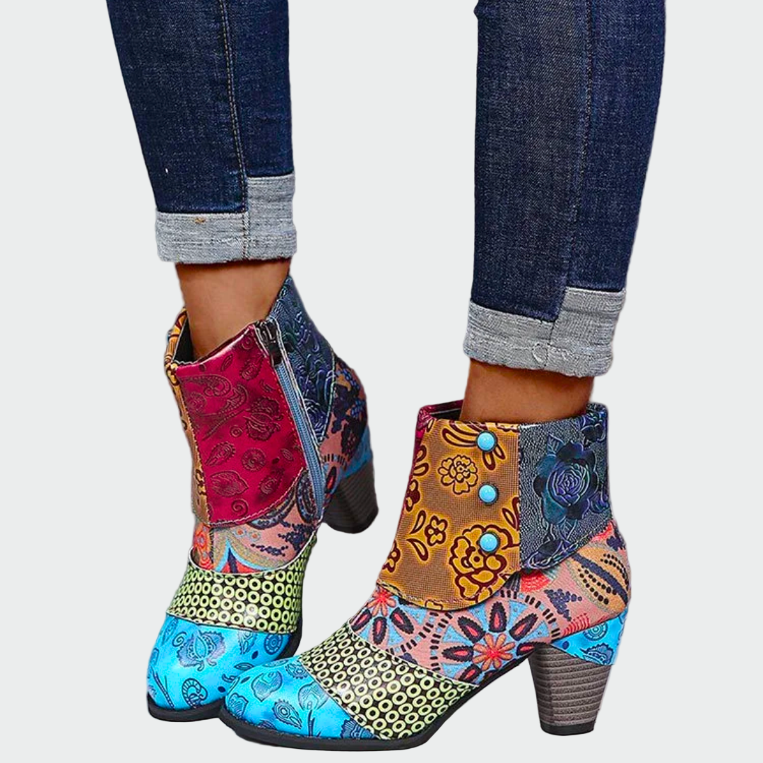 Aurélia | Botines Patchwork Artísticos