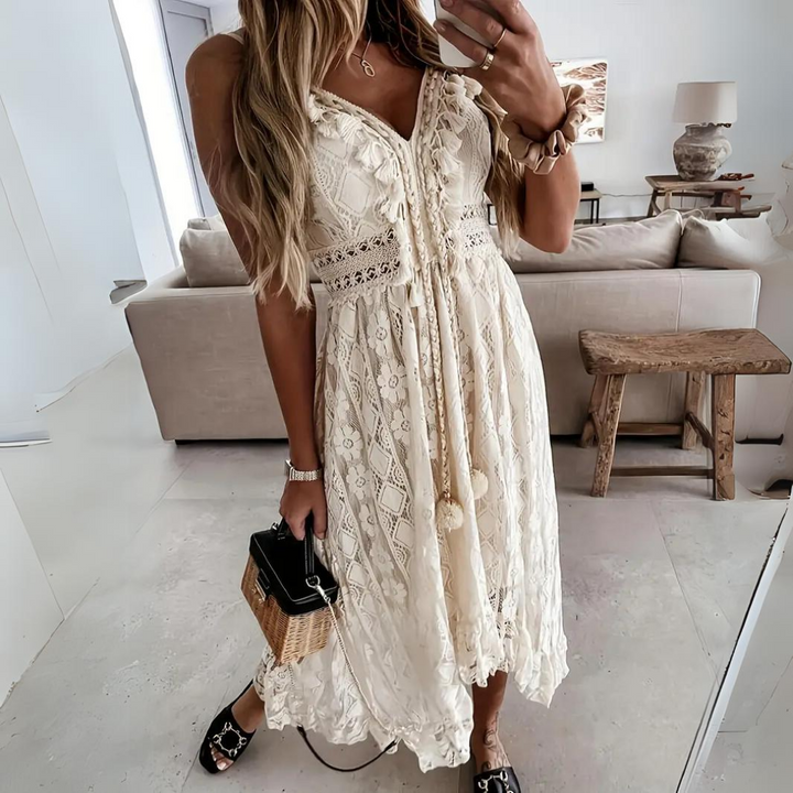 Apolline | Vestido Bohemio de Encaje