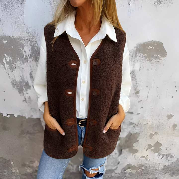Ebba - Chaleco Suave de Otoño