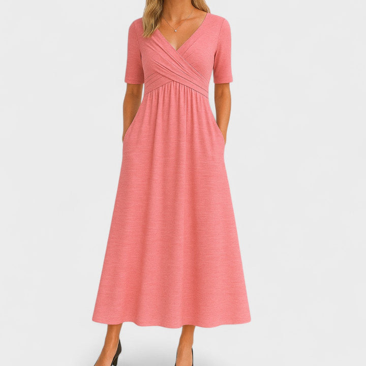 Émilie | Vestido Maxi Cruzado Elegante