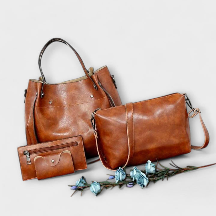 Émilie | Conjunto de 3 Piezas Bolso & Clutch Elegancia Vintage