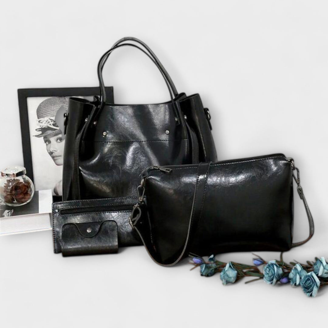 Émilie | Conjunto de 3 Piezas Bolso & Clutch Elegancia Vintage