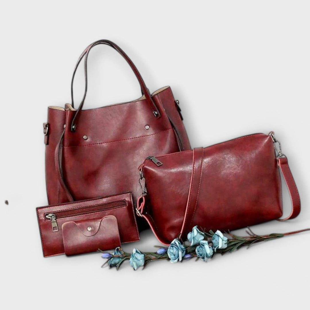 Émilie | Conjunto de 3 Piezas Bolso & Clutch Elegancia Vintage