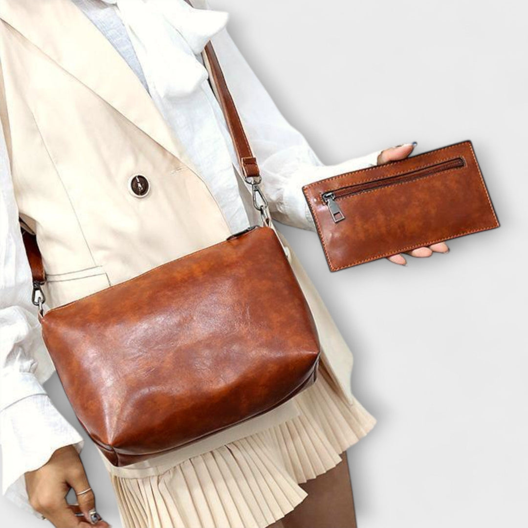 Émilie | Conjunto de 3 Piezas Bolso & Clutch Elegancia Vintage