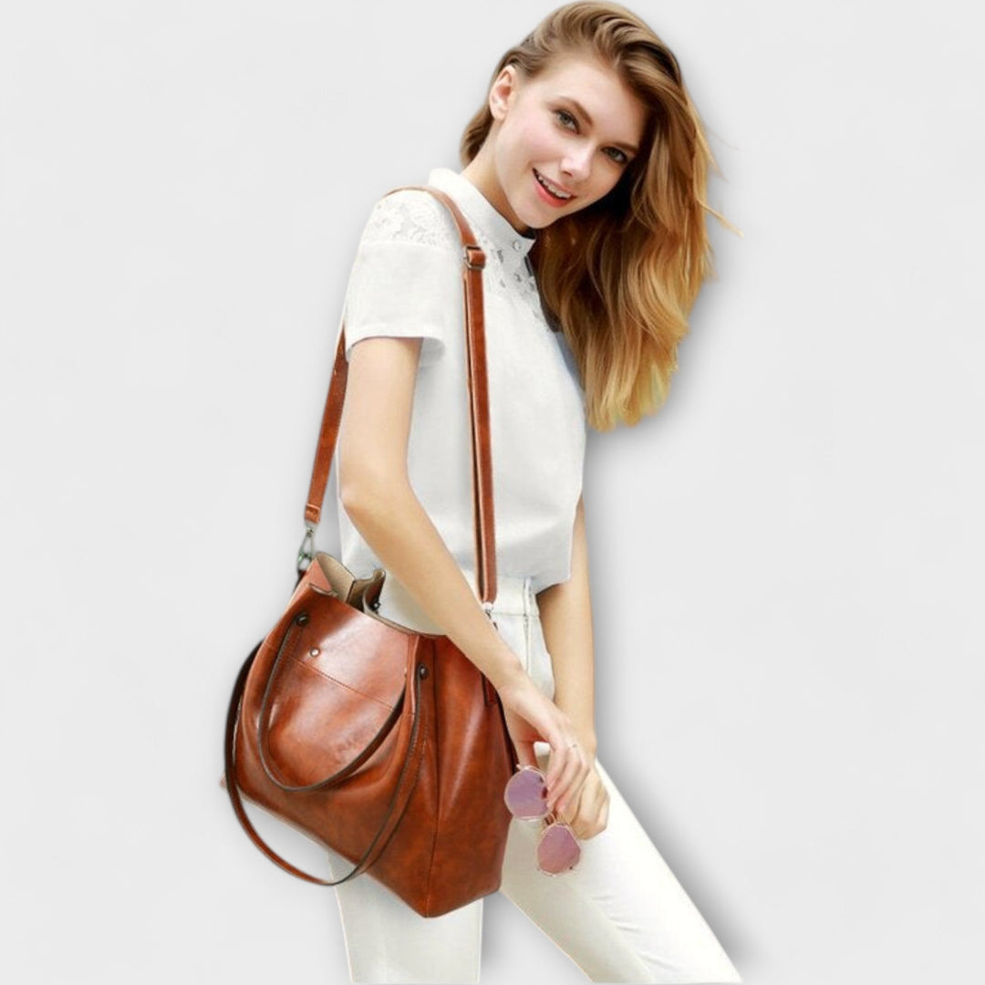 Émilie | Conjunto de 3 Piezas Bolso & Clutch Elegancia Vintage