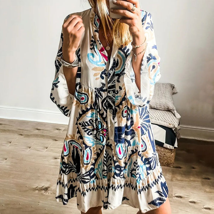 Émilie | Vestido Bohemio Impreso