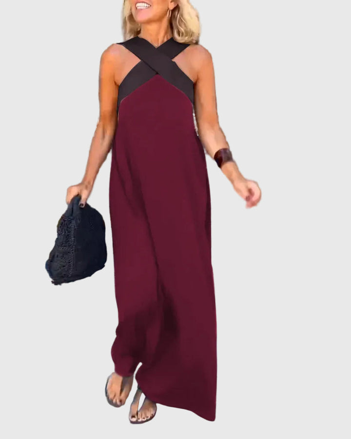 Léna | Vestido Maxi Cruzado Elegante