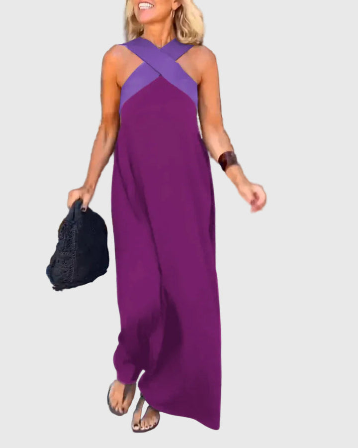 Léna | Vestido Maxi Cruzado Elegante