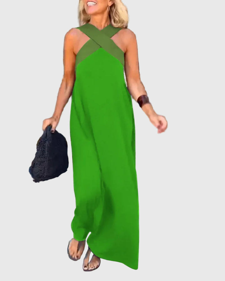 Léna | Vestido Maxi Cruzado Elegante