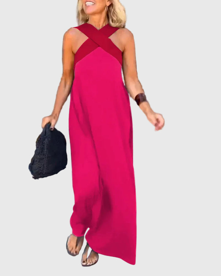 Maëlys | Vestido Maxi Espalda Descubierta Elegante