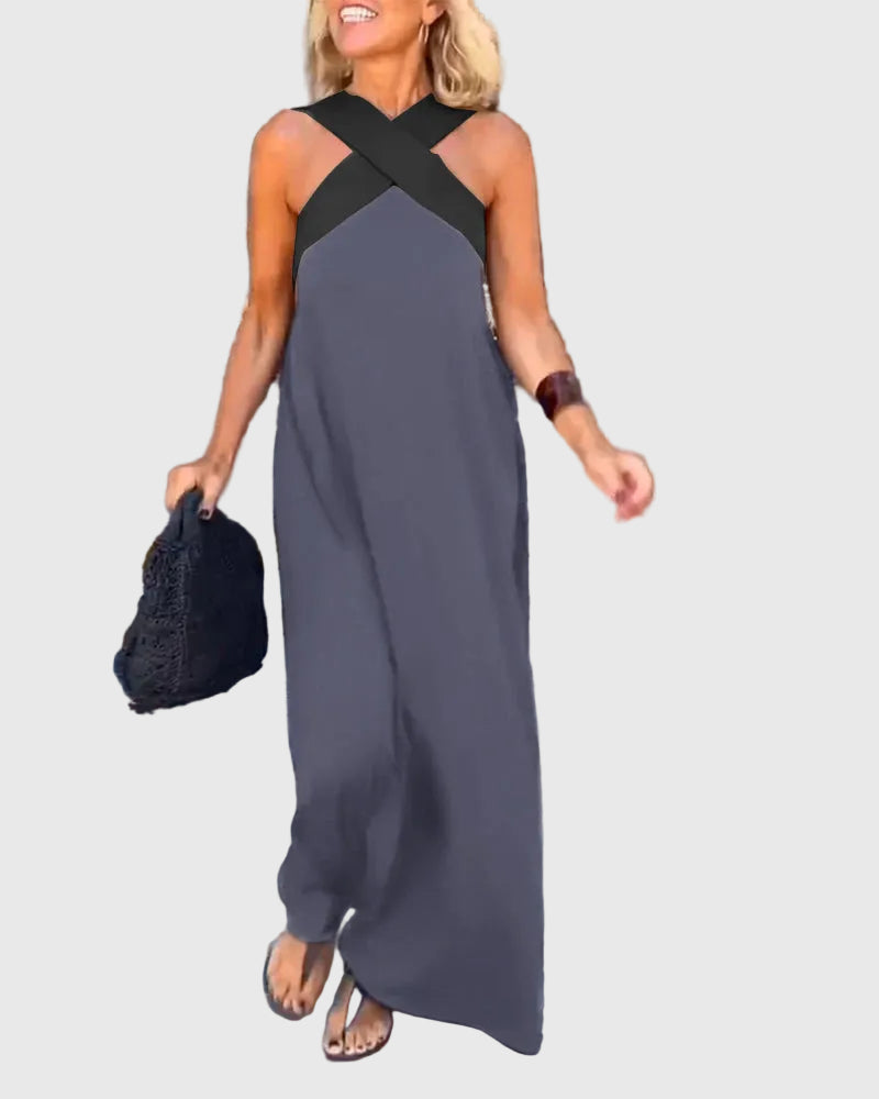 Léna | Vestido Maxi Cruzado Elegante