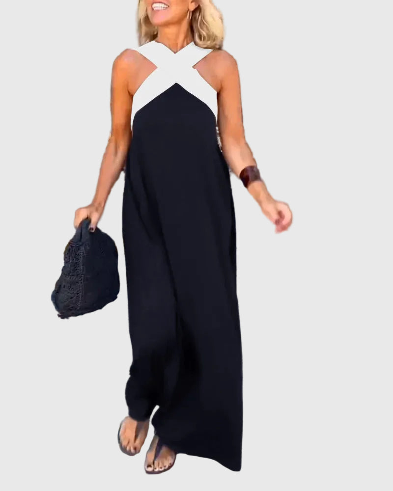 Maëlys | Vestido Maxi Espalda Descubierta Elegante
