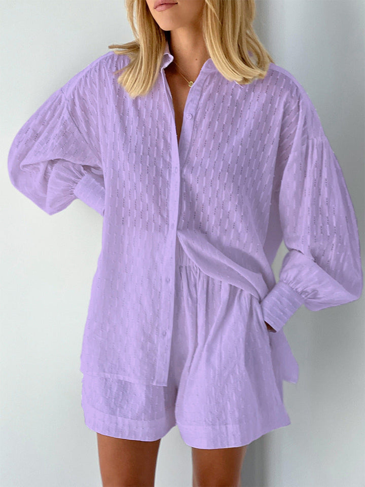 Elizabeth - Conjunto de Camisa y Shorts Ligeros
