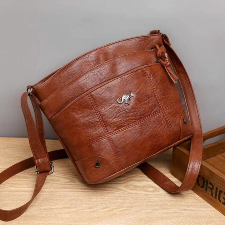 Manon | Bolso Bandolera de Cuero Vintage Patchwork