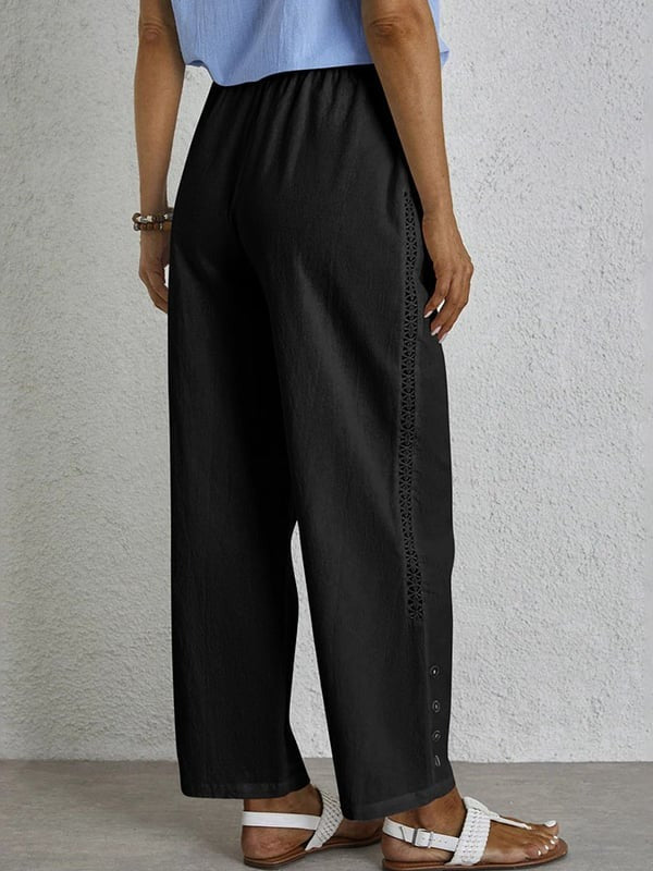 Shania - Pantalones Holgados con Botones