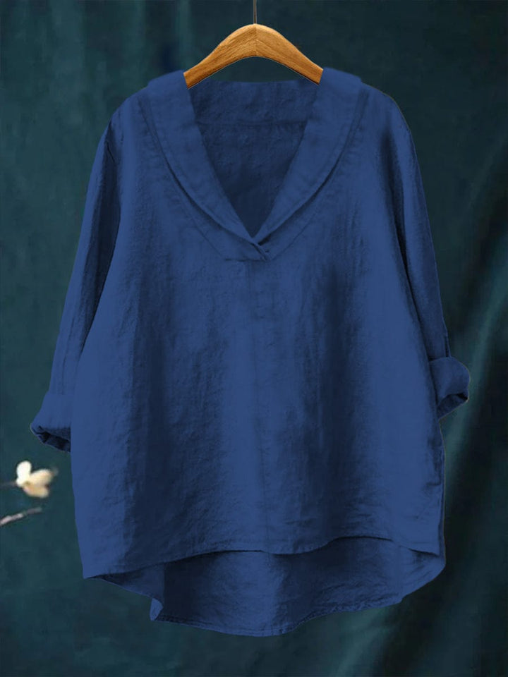 Hortense | Blusa de Cuello en V Fluida