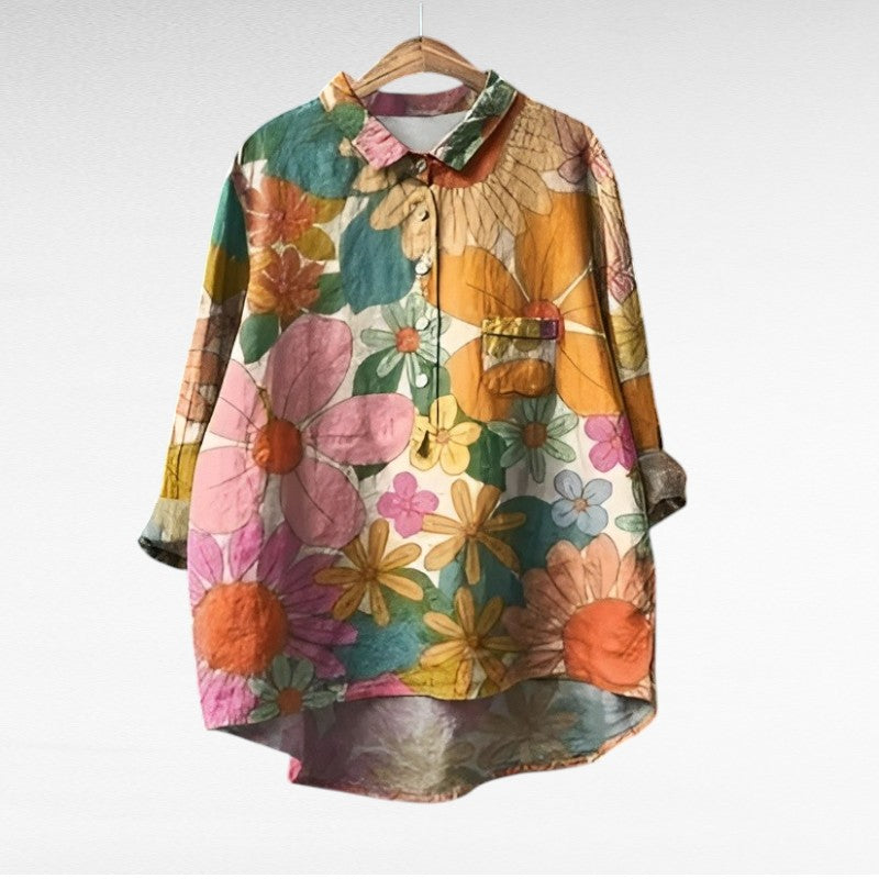 Solène | Blusa Floral Elegante