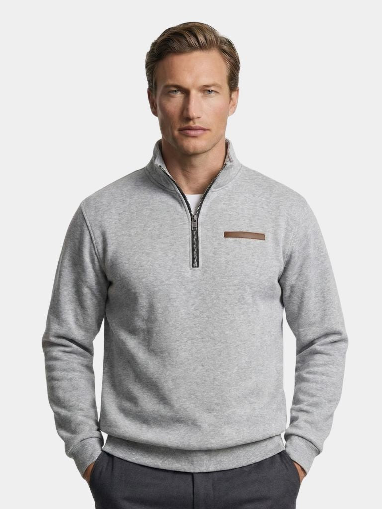 Slate Urban High Collar Pullover - Dalton & Rowe