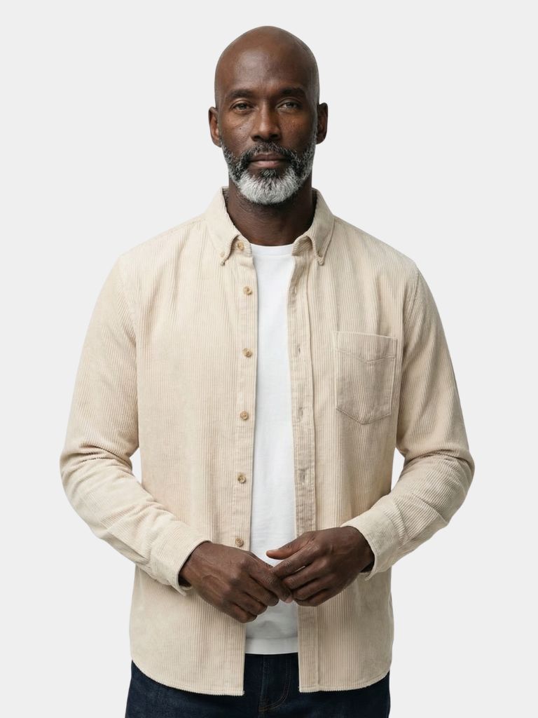 Casual Solid Corduroy Shirt - Dalton & Rowe