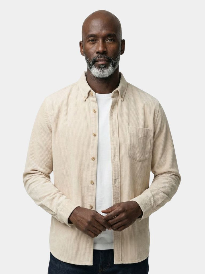 Casual Solid Corduroy Shirt - Dalton & Rowe