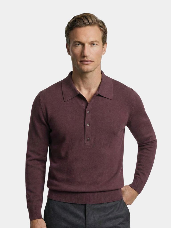 Old Money Knit Polo Pullover - Dalton & Rowe