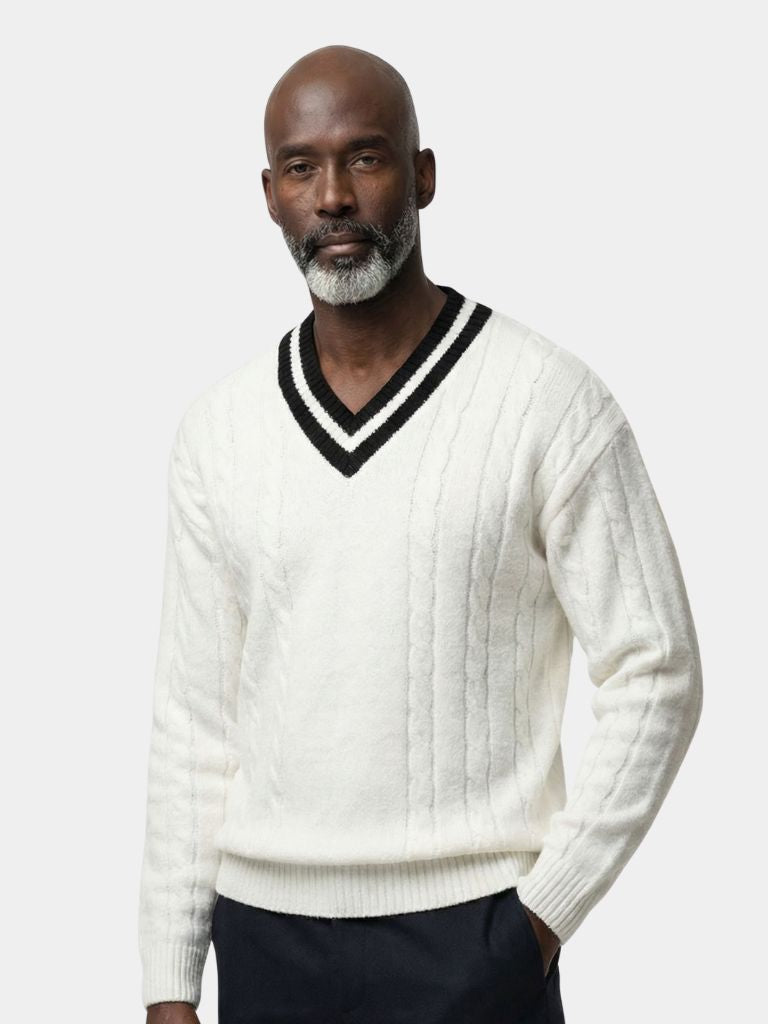 Minimalist V-Neck Sweater - Dalton & Rowe