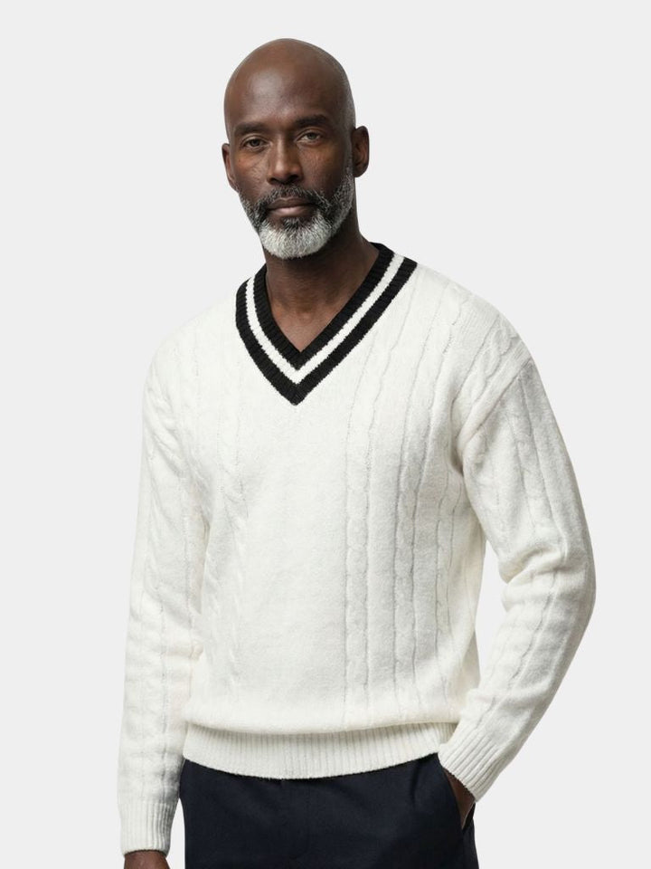 Minimalist V-Neck Sweater - Dalton & Rowe