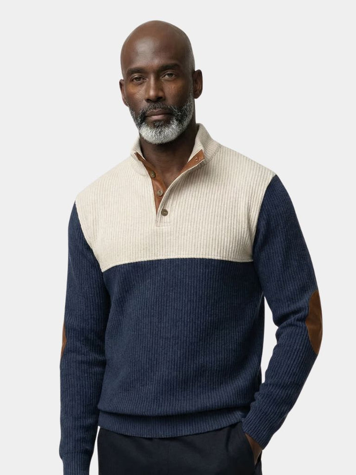 High Collar Corduroy Retro Pullover - Dalton & Rowe