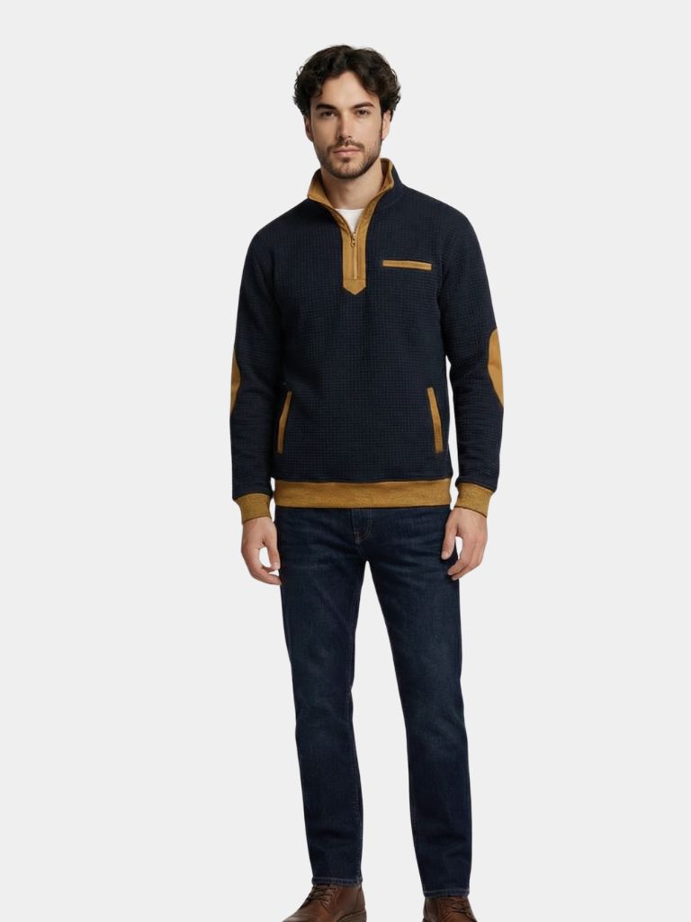 Explorer High Collar Quarter Zip Pullover - Dalton & Rowe