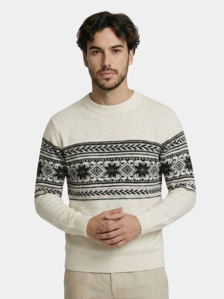 100% Wool Fair Isle Pullover Sweater Jumper - Dalton & Rowe