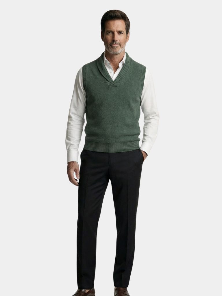 British Knit Vest Waistcoat - Dalton & Rowe